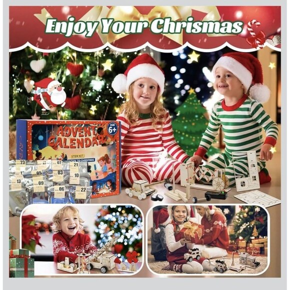 Christmas Advent Calendar 2025 - Boys Age 6-14 Science STEM DIY Kits Toy 24 Days - Picture 5 of 13